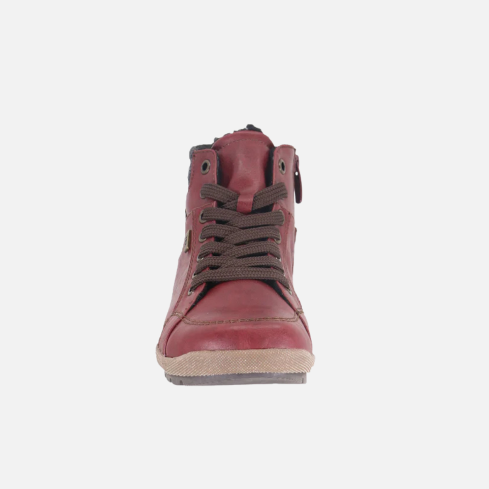 Landy Red Lace Up Boot