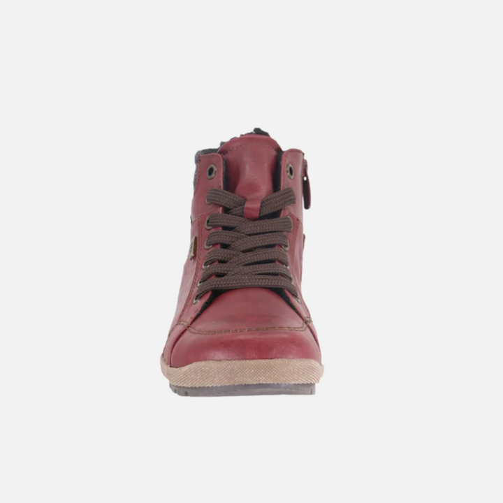 Landy Red Lace Up Boot