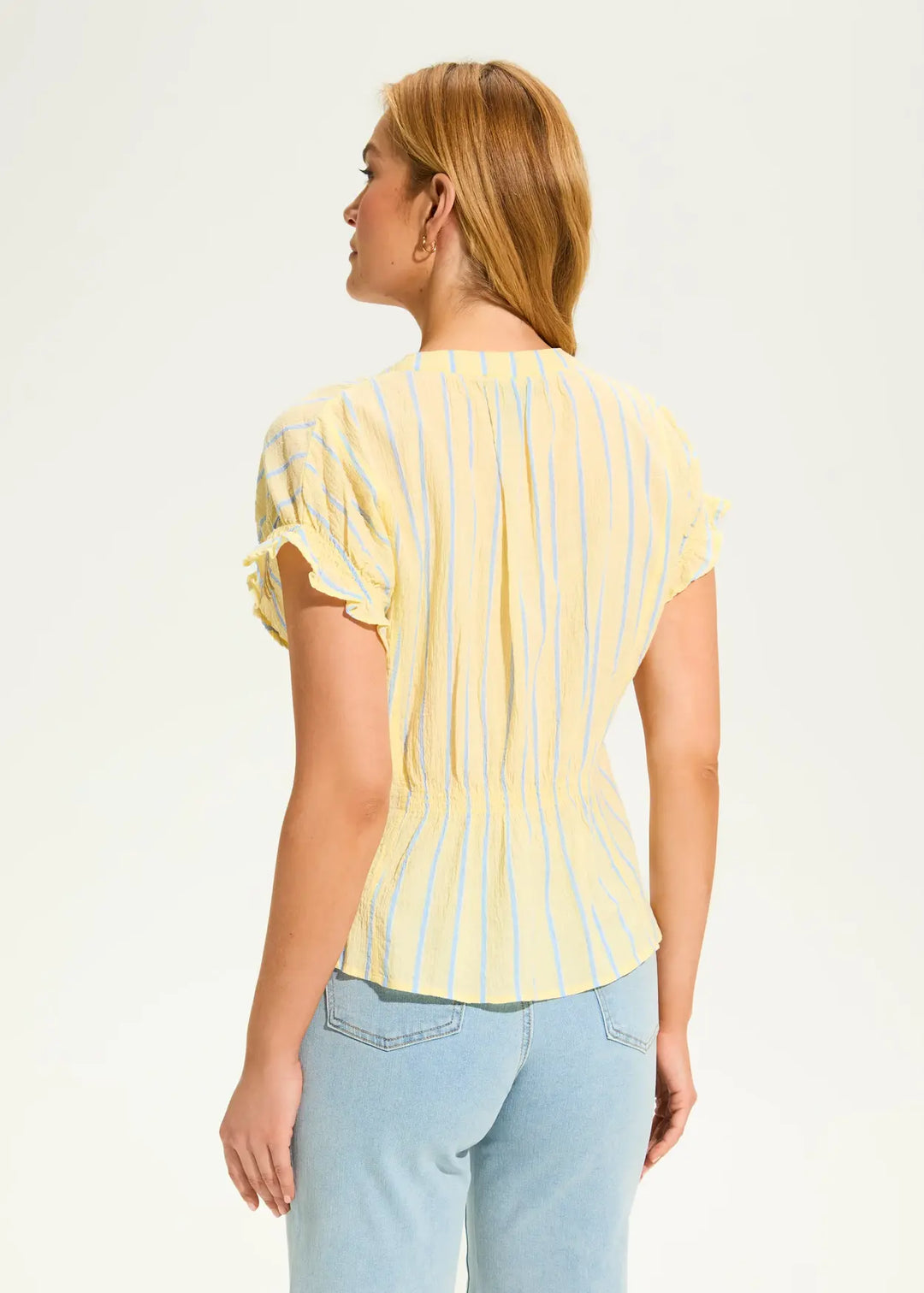 Lemonade Stripe Cotton Top