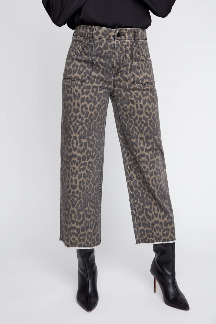 Leopard Print Luxe Tencel Pant