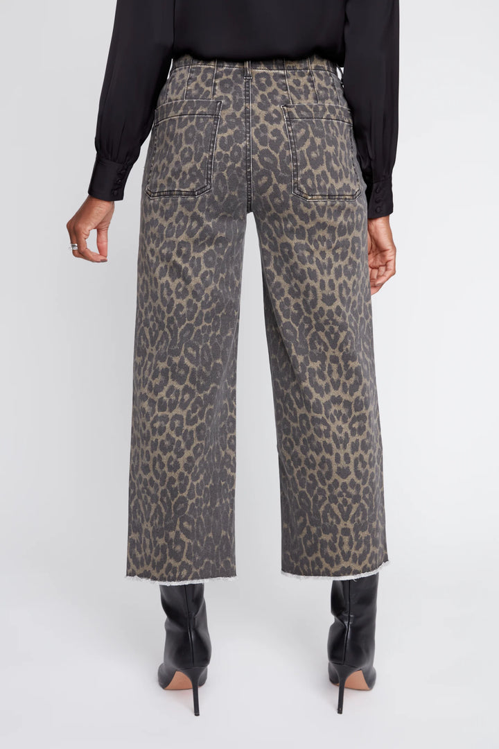 Leopard Print Luxe Tencel Pant