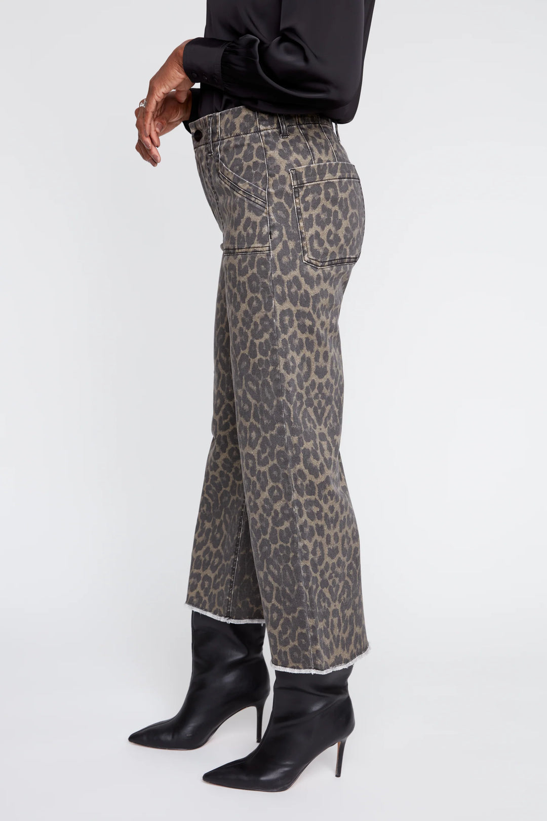 Leopard Print Luxe Tencel Pant
