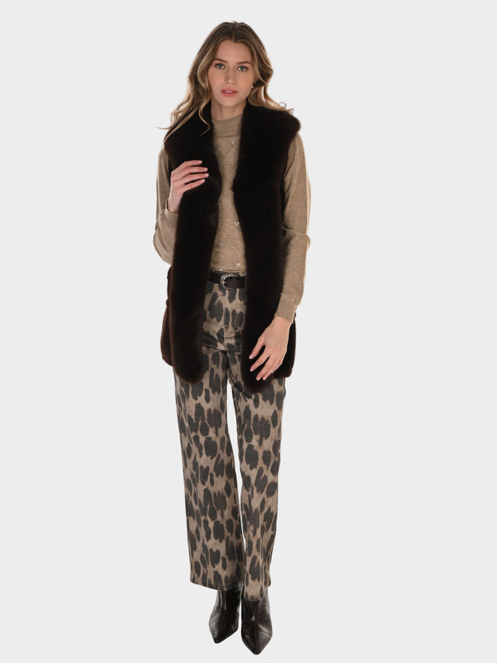 Leopard Print Wide Leg Pant