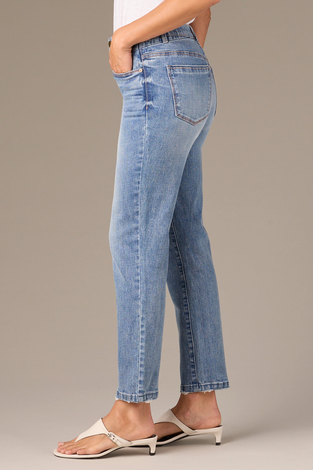 Light Blue Logan Vintage High Rise Skinny Jeans