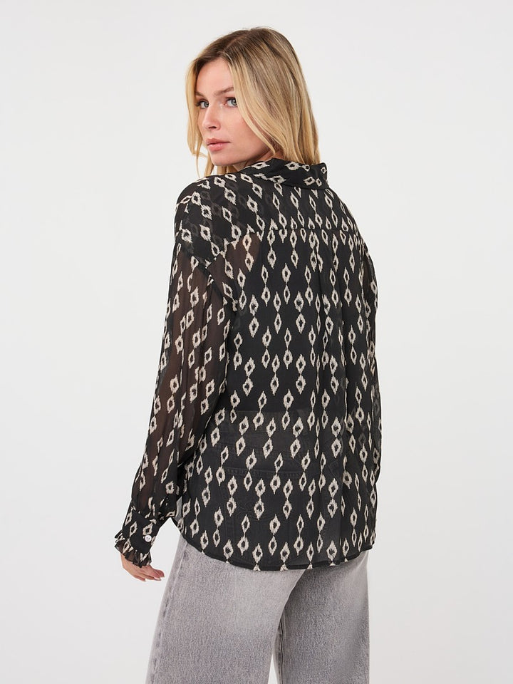 Little Diamond Print Blouse