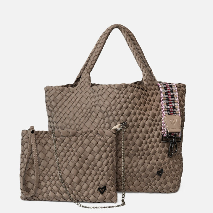 London Large Woven 2 Piece Bag