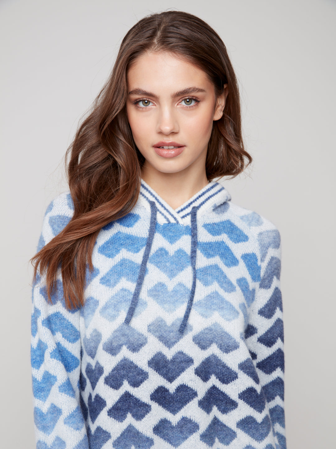 Lover Jacquard Hooded Sweater