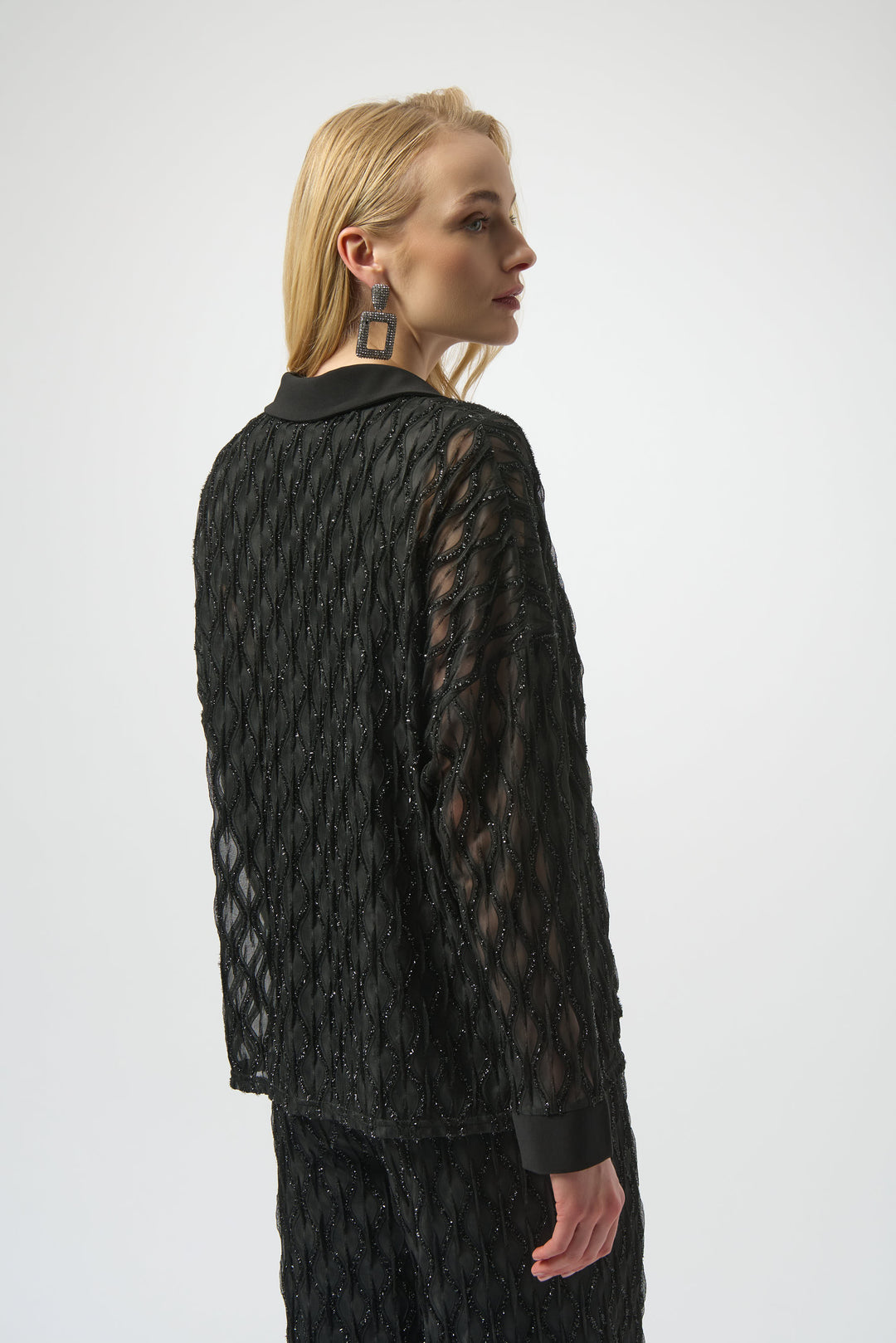 Lurex Cascade Silky Knit Top