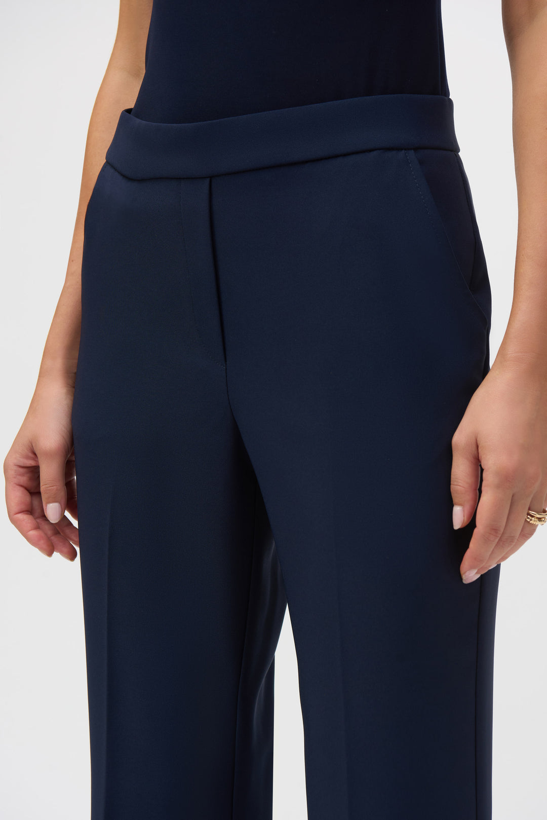 Lux Twill Flared Pull On Pants