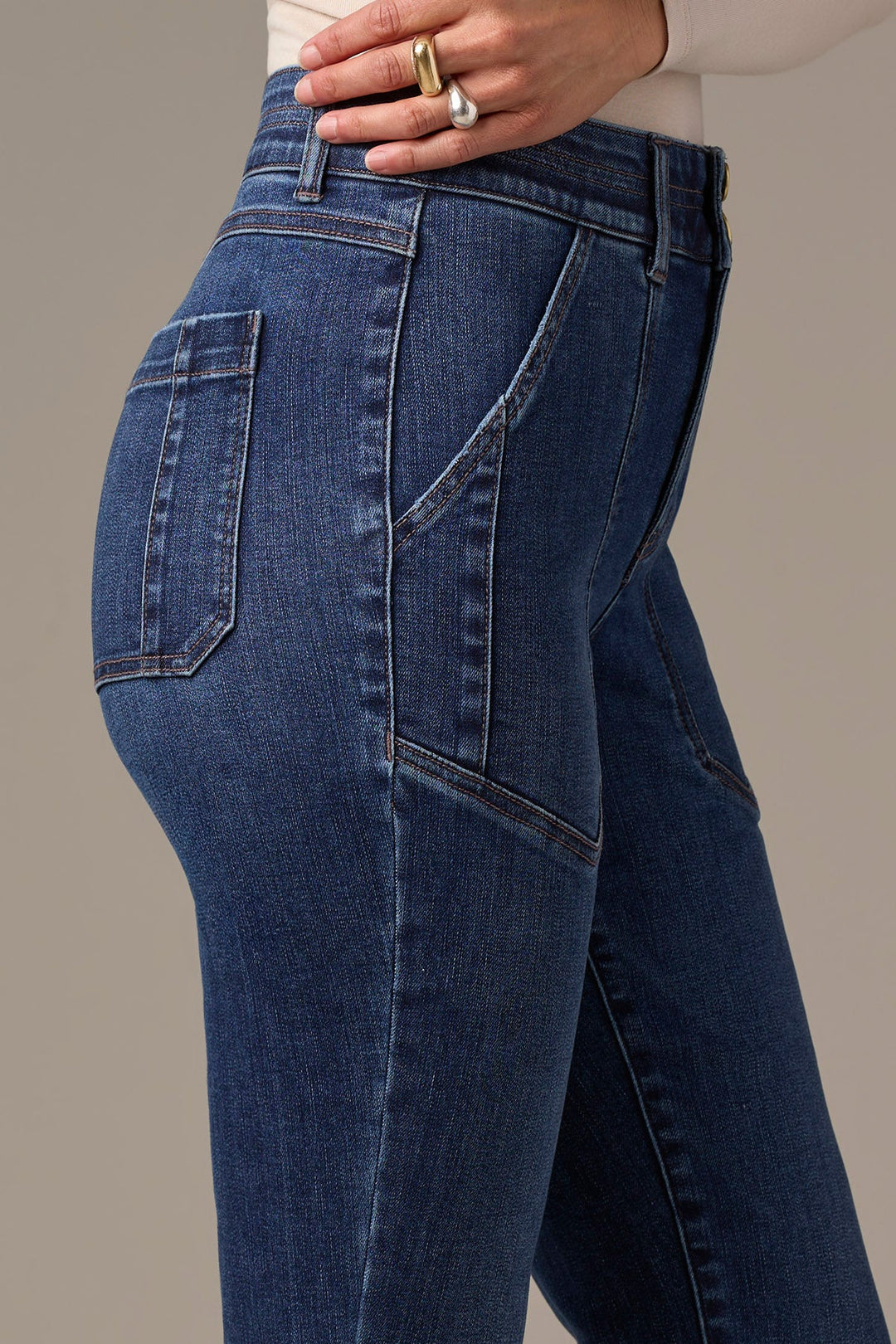 Madison Hi-Rise Utility Bootcut Jeans