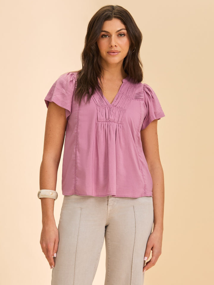 Magic Mauve Cotton Voile Blouse