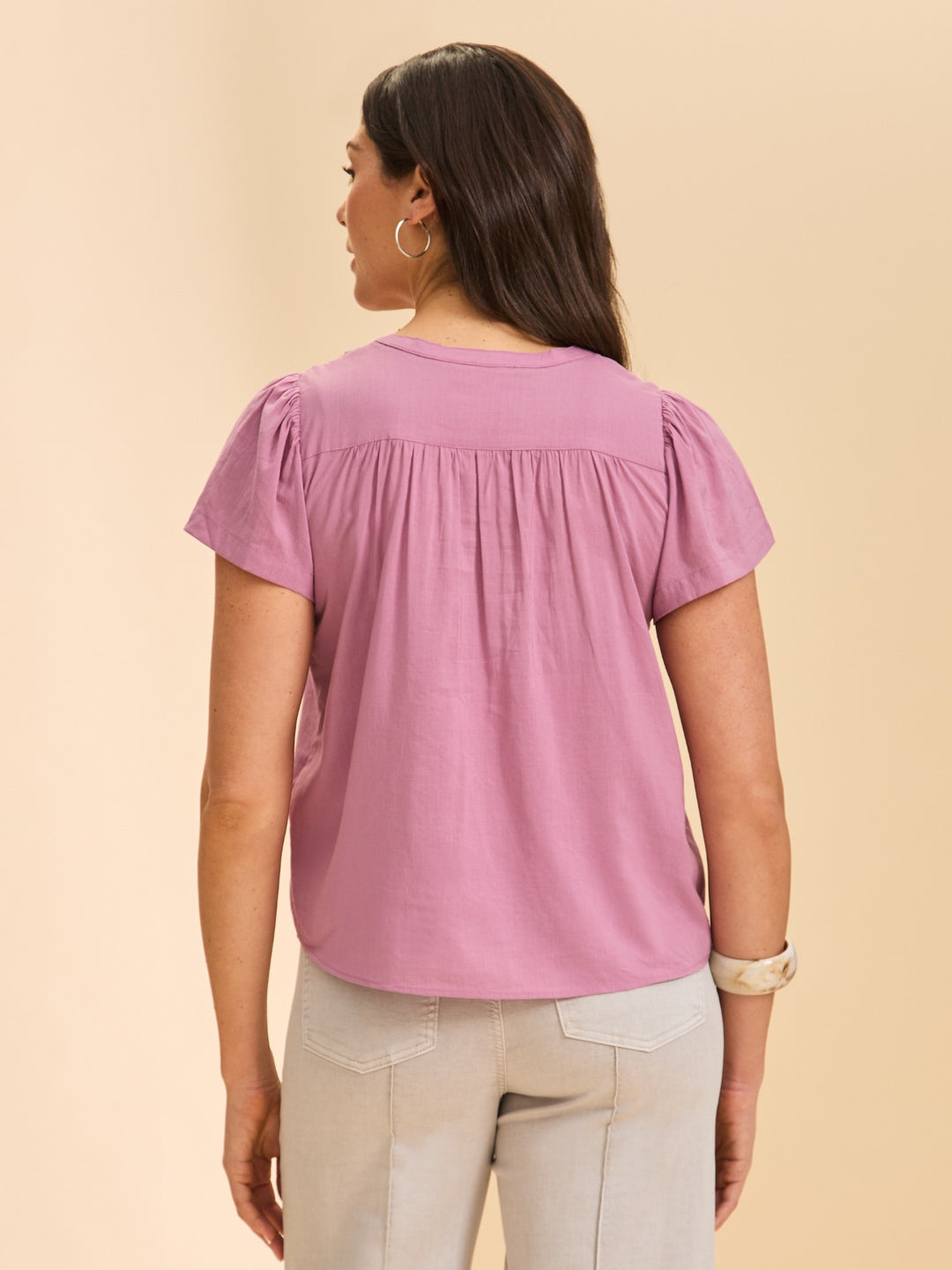 Magic Mauve Cotton Voile Blouse