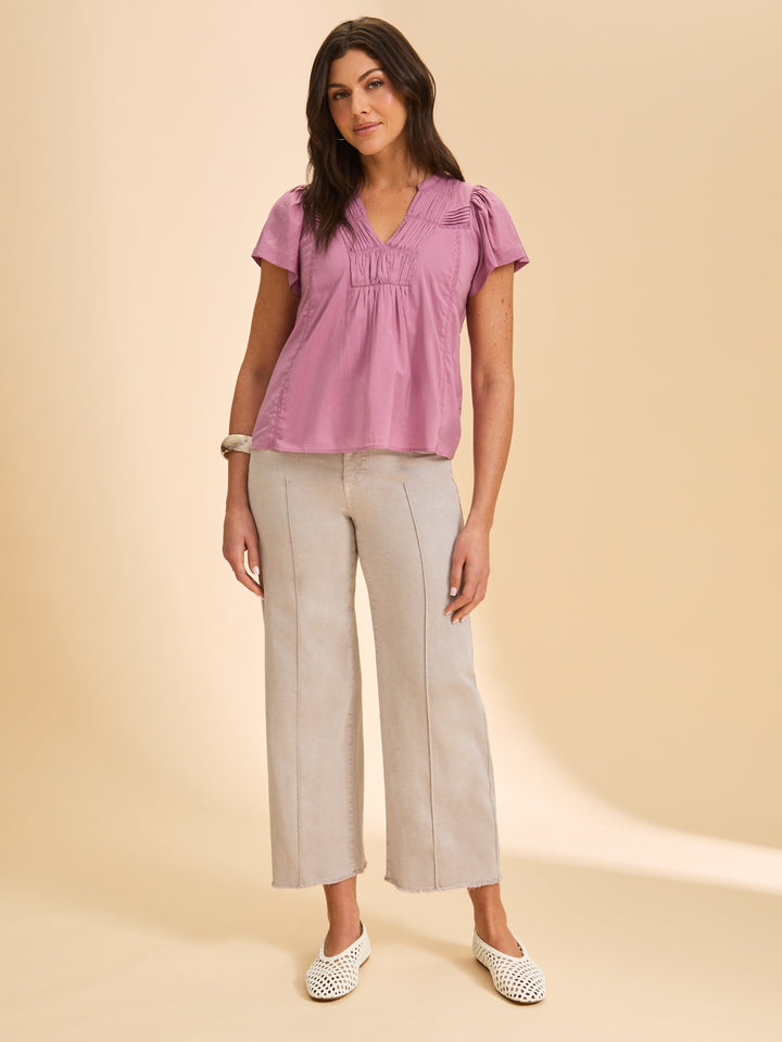 Magic Mauve Cotton Voile Blouse