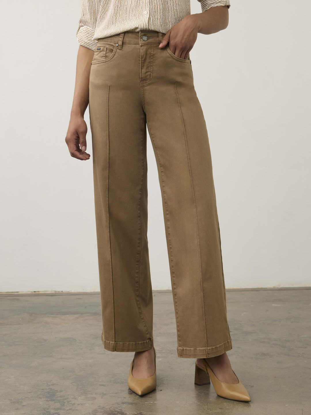 Maple Olivia Wide Leg Euro Twill Pant