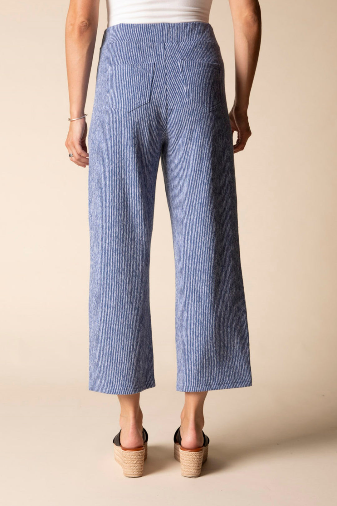 Marine Monterey Stripe Cropped Pant