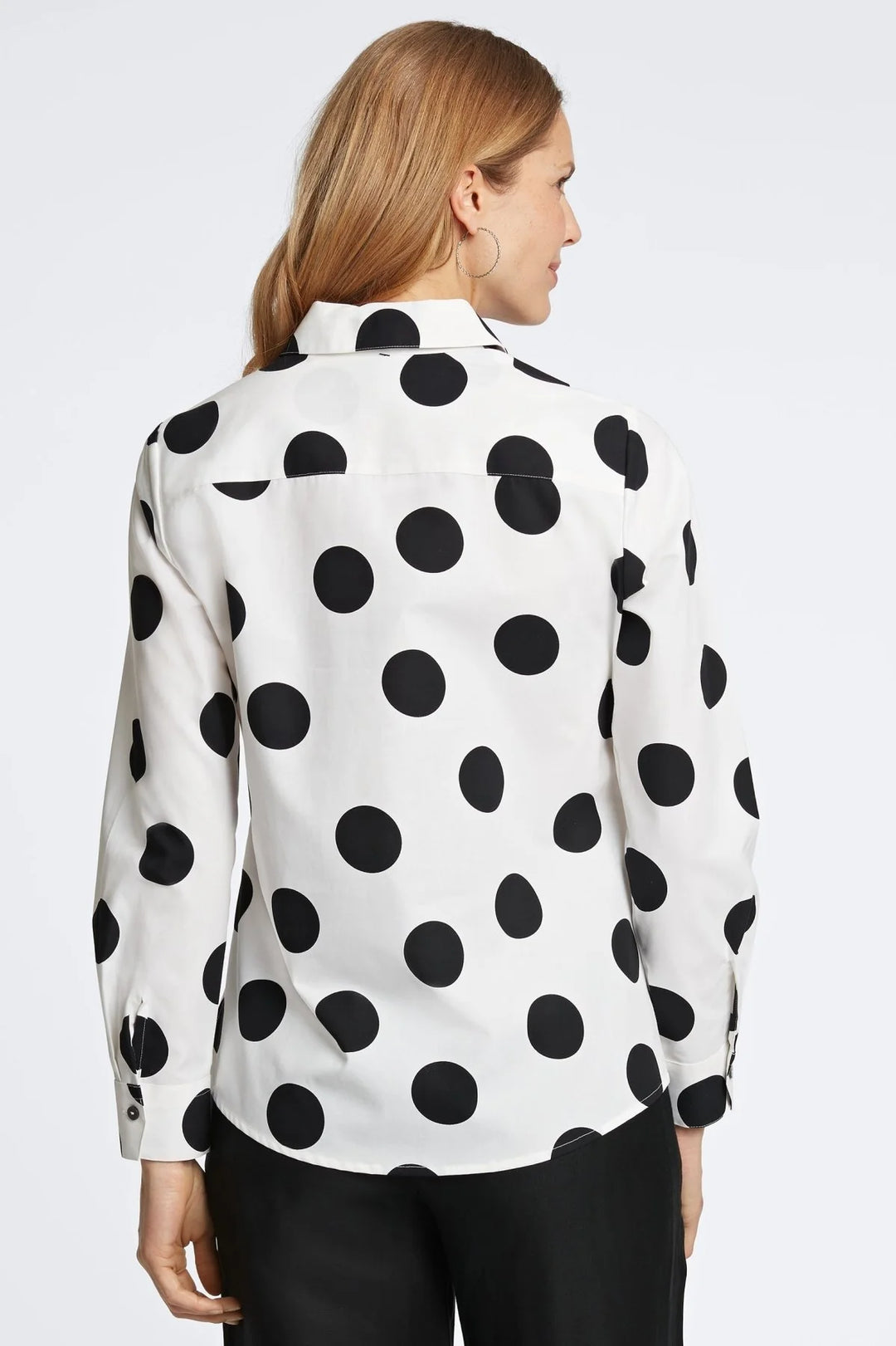 Mary Large Polka Dot No Iron Shirt