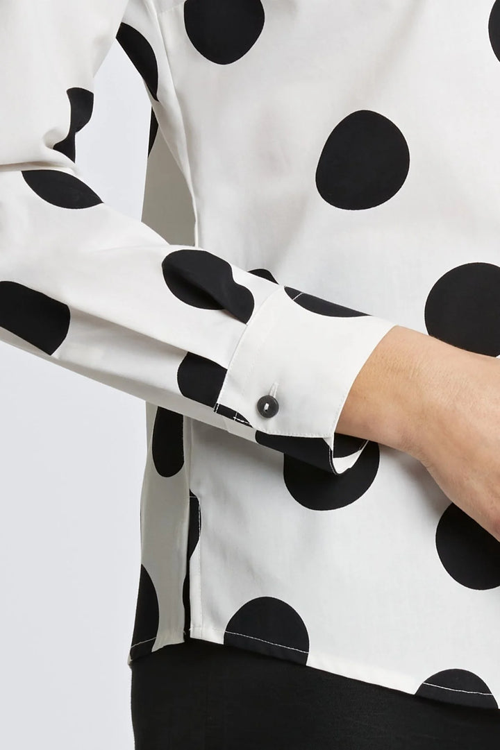 Mary Large Polka Dot No Iron Shirt