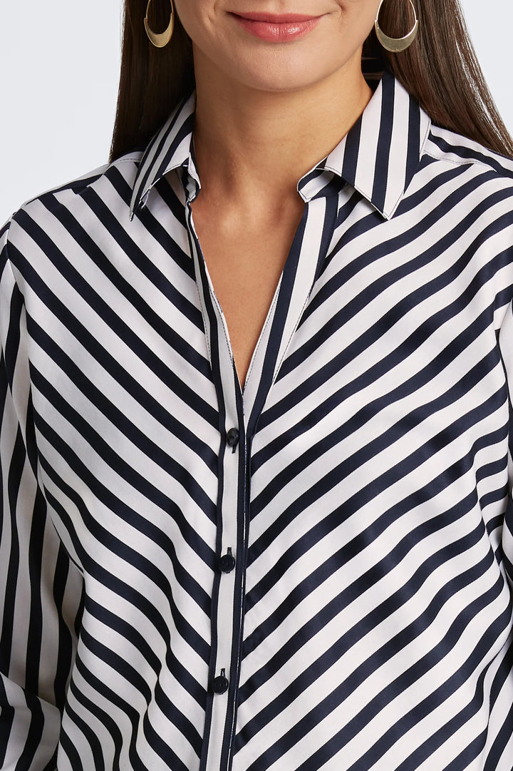 Mary No Iron Stripe Shirt