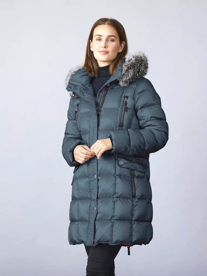 Mary Storm Down Coat With Fur Trimmed Hood