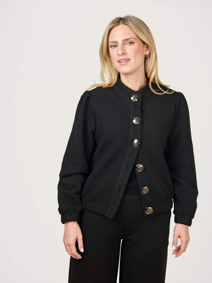 Maxine Puffed Sleeve Ottoman Jacket