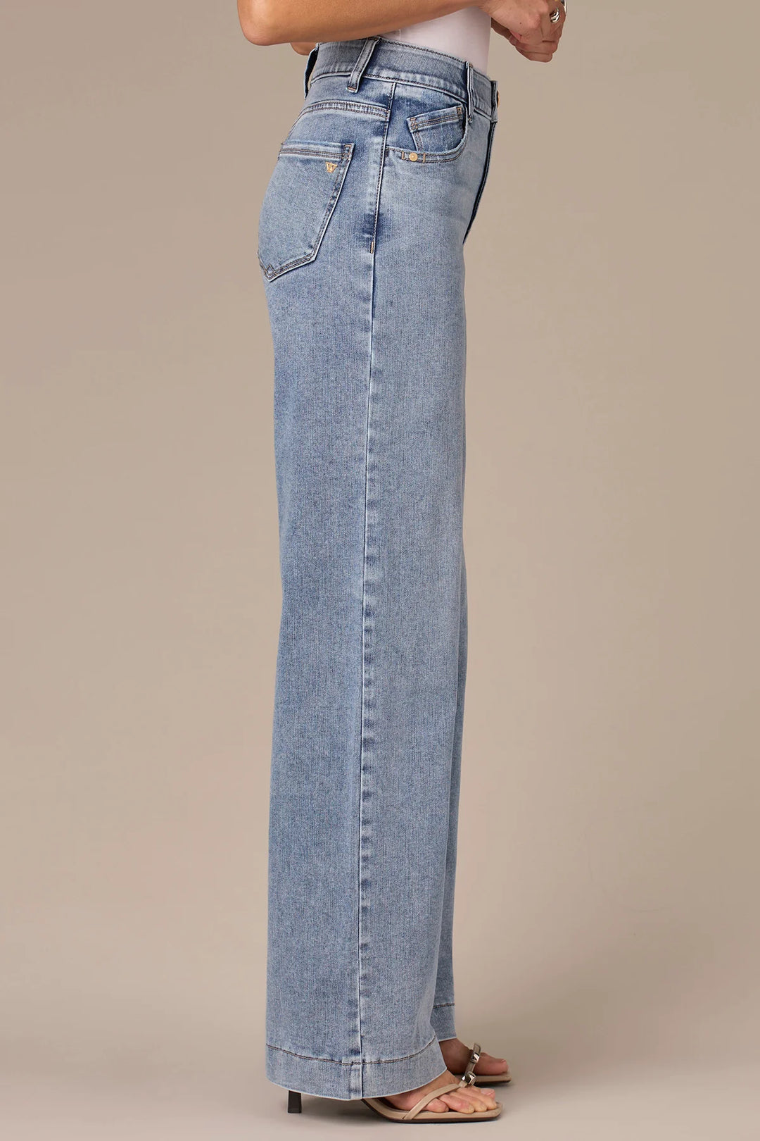 Medium Blue Sam Wide Leg Jean