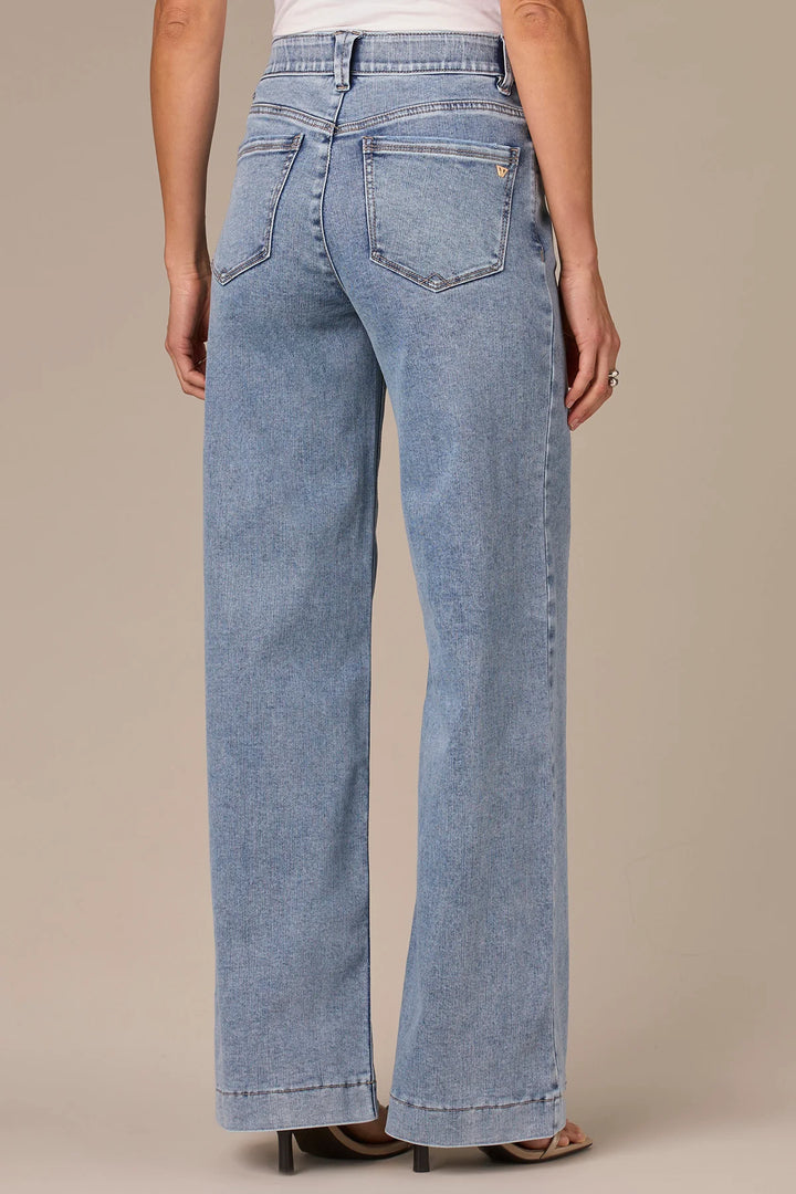 Medium Blue Sam Wide Leg Jean