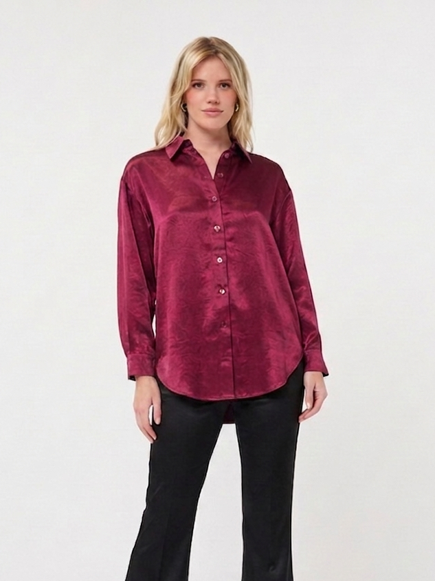Merlot Oversized Blouse