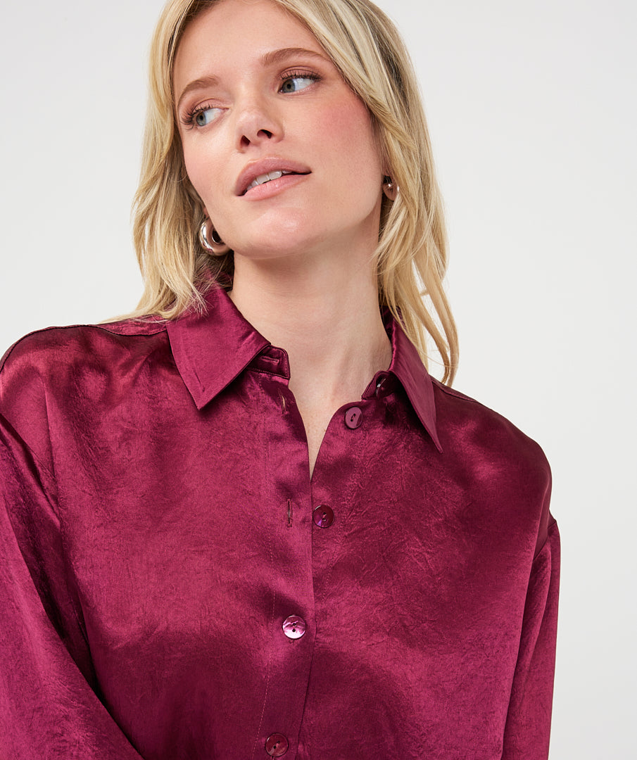 Merlot Oversized Blouse