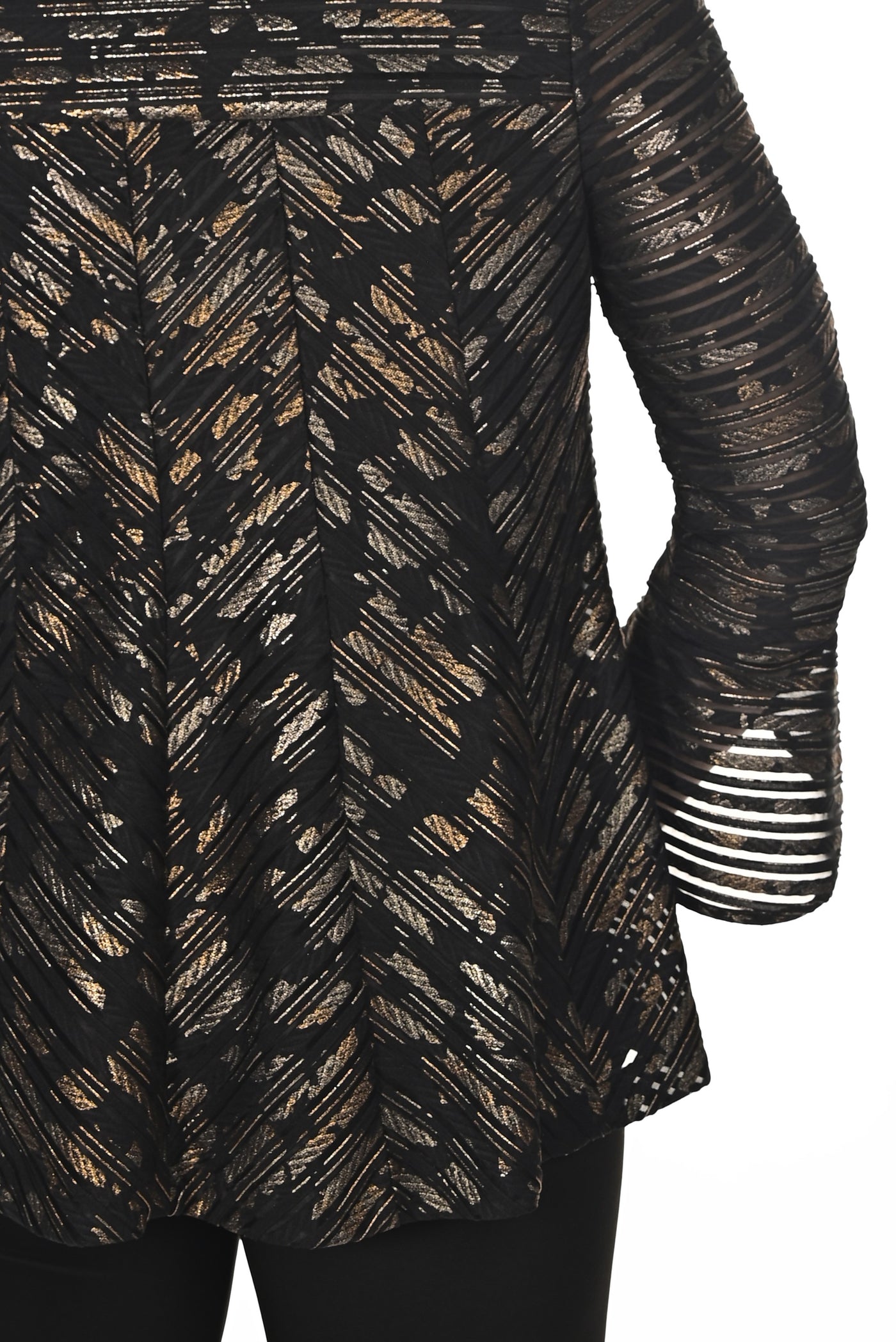 Metallic Illusion Swing Jacket
