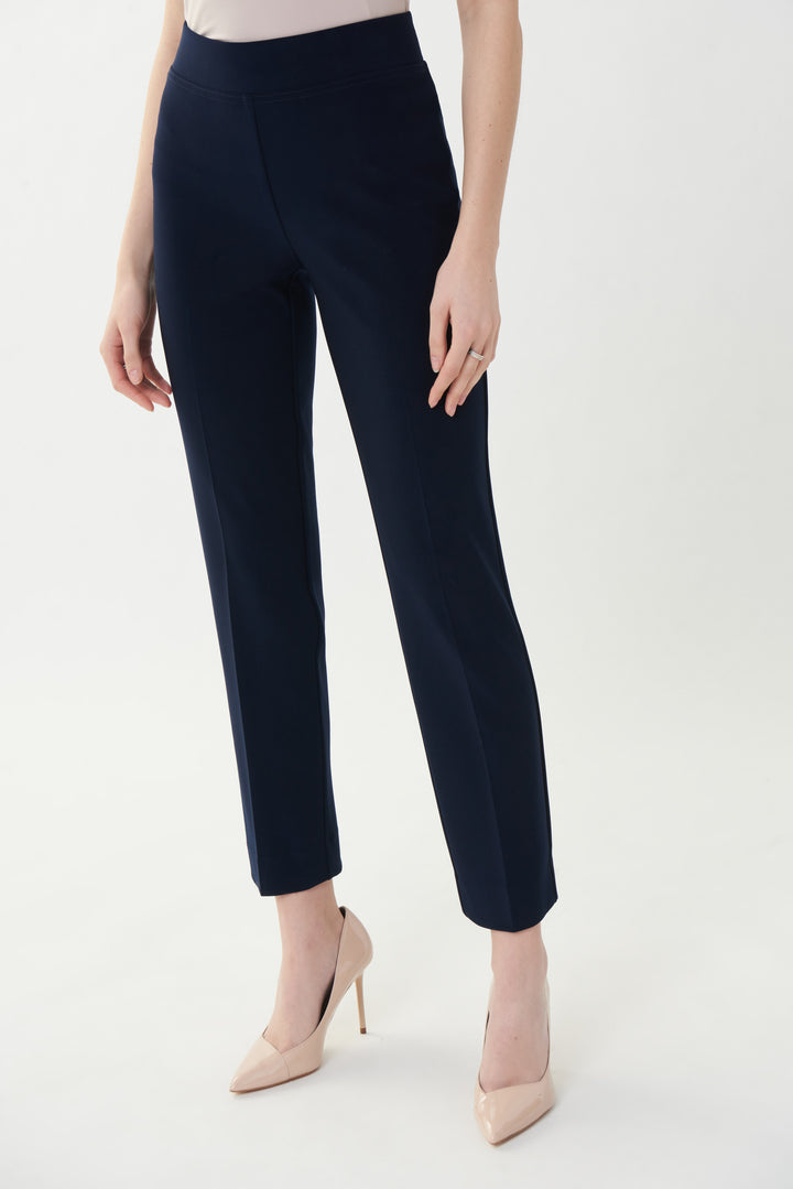 Midnight Blue Essential Back Slit Pant