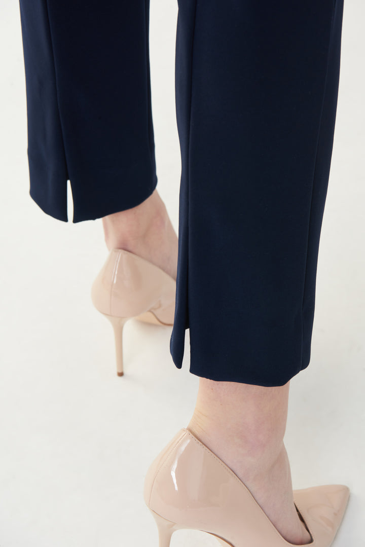 Midnight Blue Essential Back Slit Pant