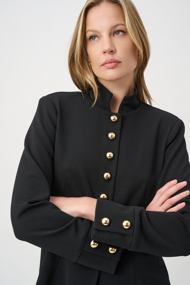 Military Collar Fitted Jacket