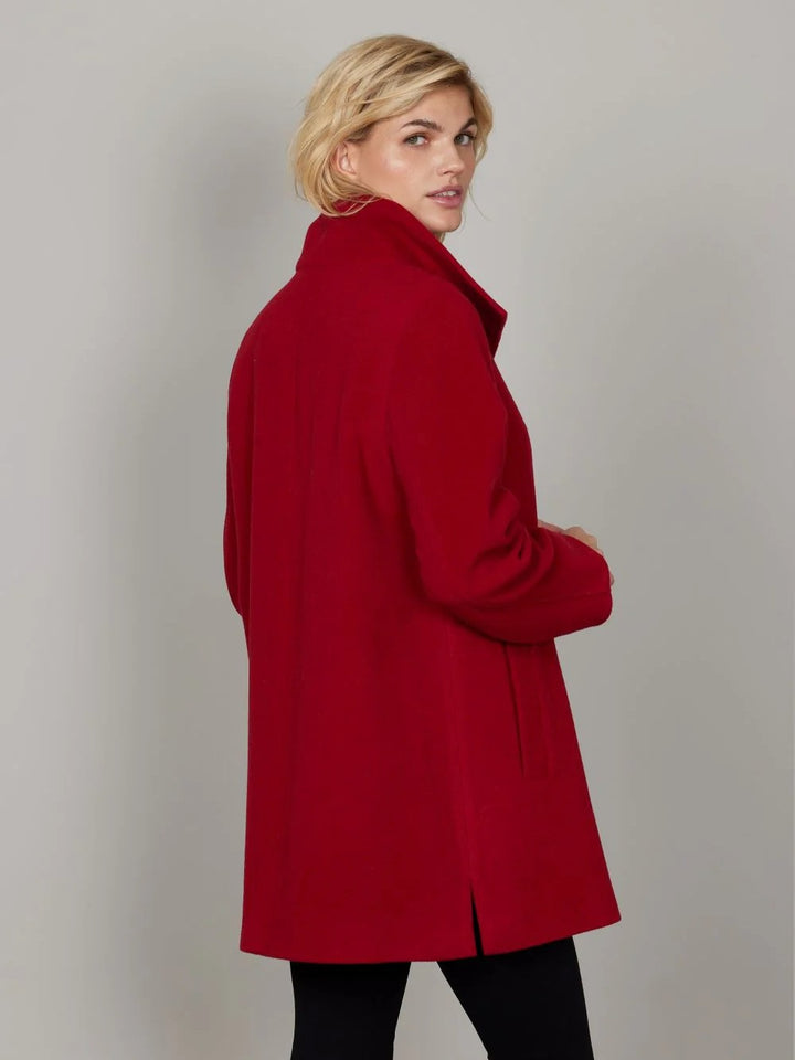 Mille Red Wool Tailored Coat