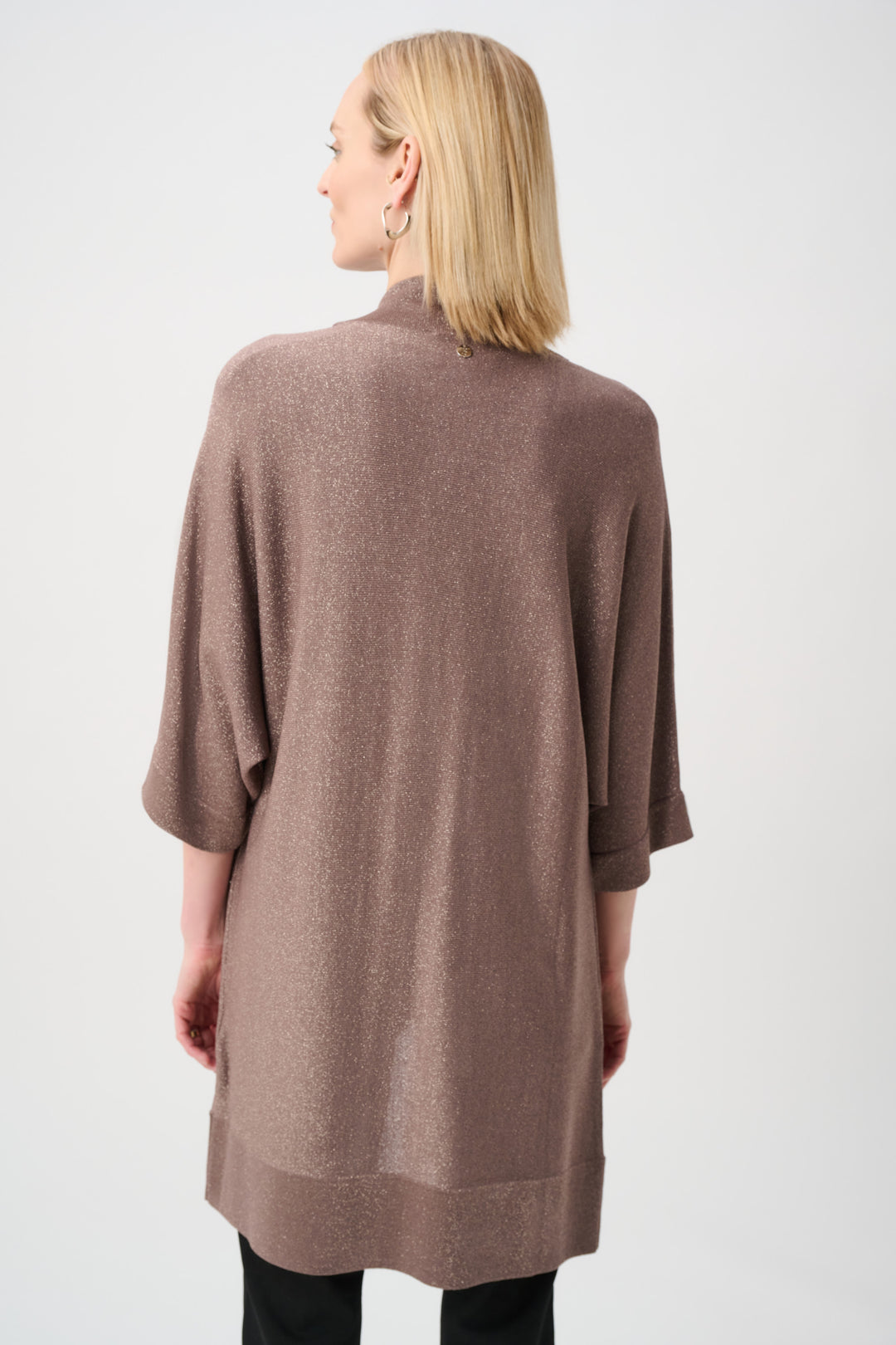 Mink Studded Sweater Knit Jacket