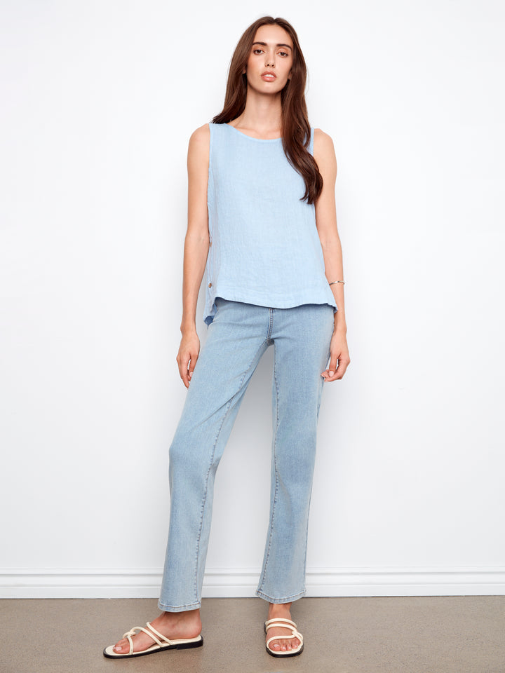 Mist Side Button Top