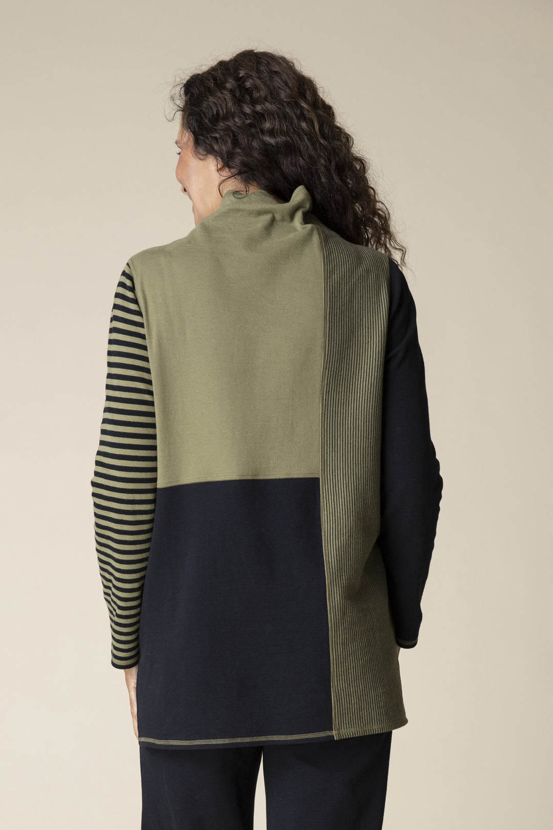 Mixed Stripes Colourblocked Tunic