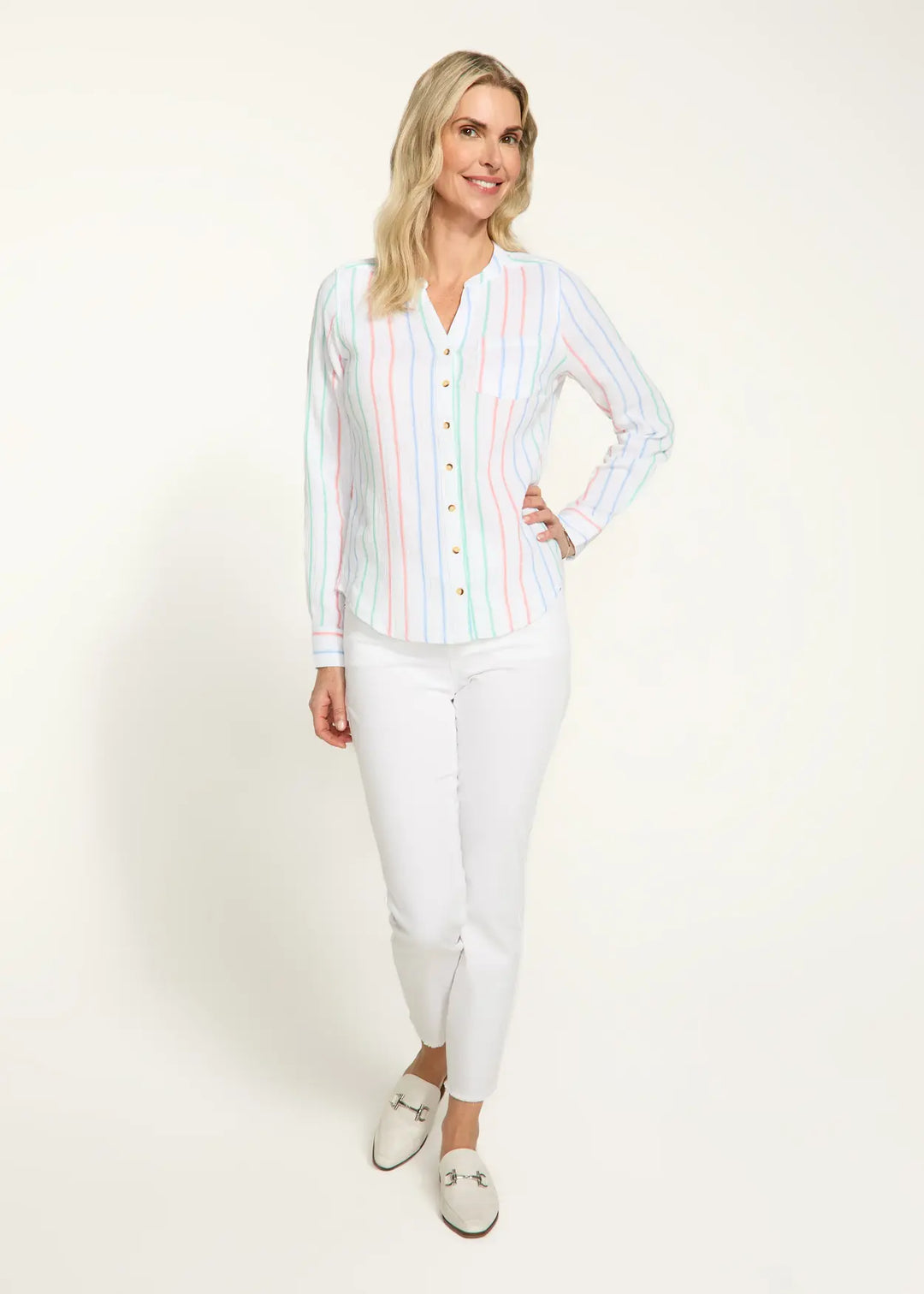 Monte Carlo Stripe Long Sleeve Shirt