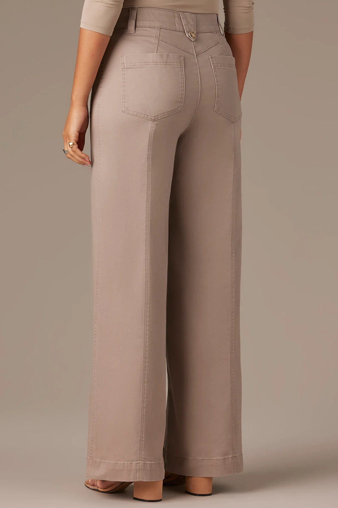 Moonrock Skyrise Button Fly Wide Leg Pant