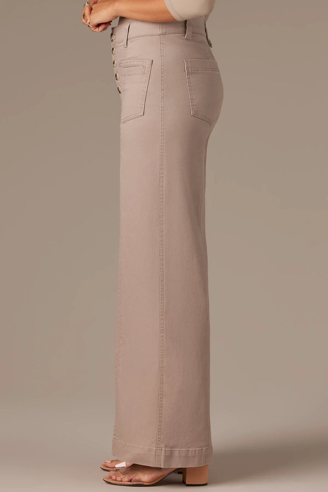 Moonrock Skyrise Button Fly Wide Leg Pant
