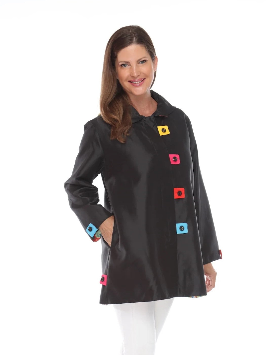 Multicolour Reversible Raincoat