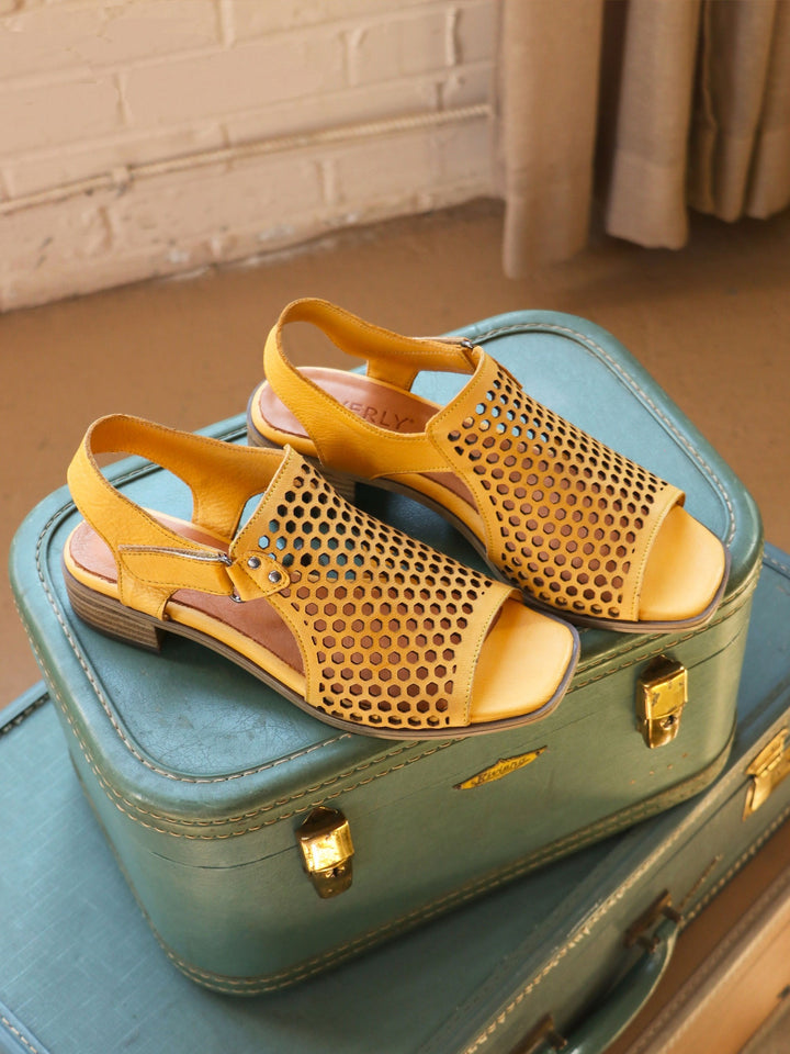 Mustard Leather Tessa Shoe