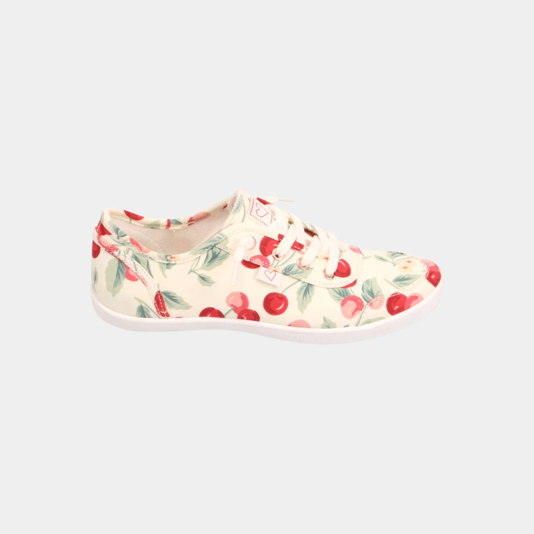 Mynka Cherry Print Sneakers