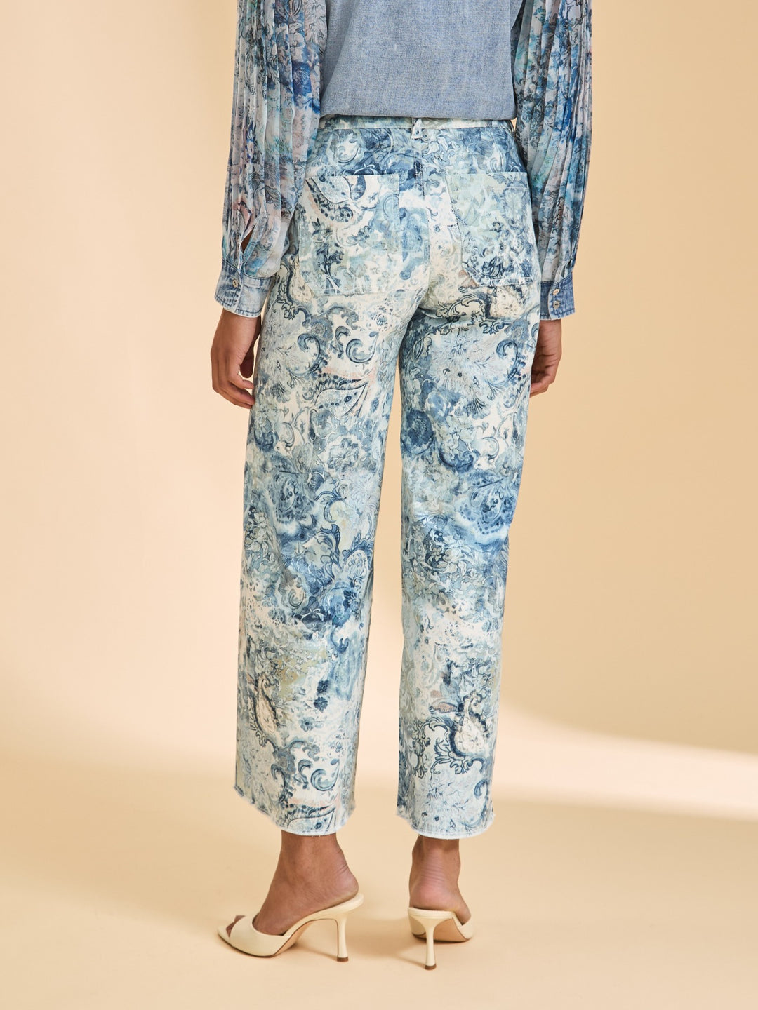 Narnia Print Olivia Wide Ankle Pant