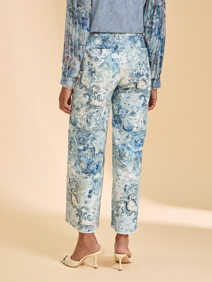 Narnia Print Olivia Wide Ankle Pant