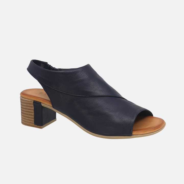Navy Phoenix Leather Sandal