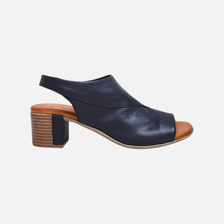 Navy Phoenix Leather Sandal