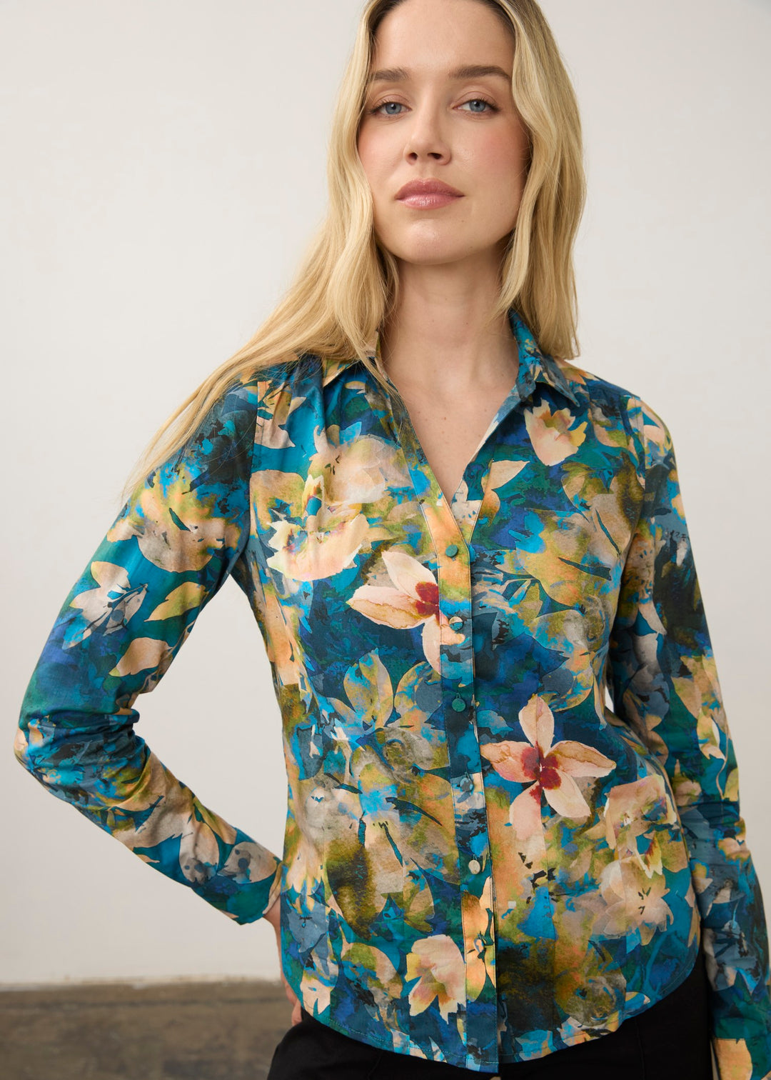 Nocturn Artist Print Poplin Shirt