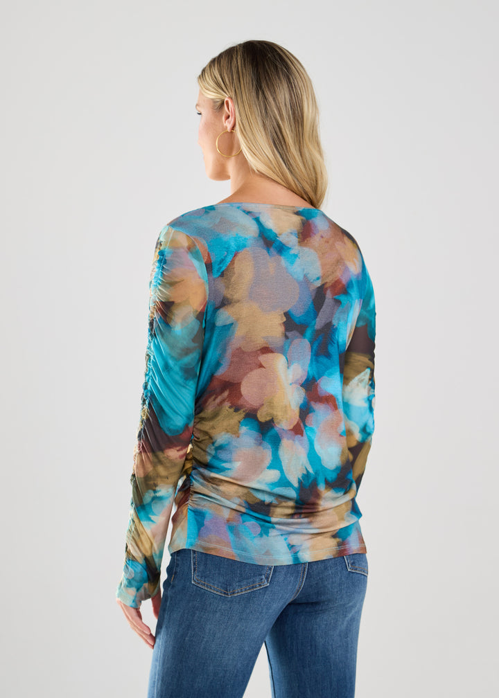 Northern Lights Mesh Printed Top