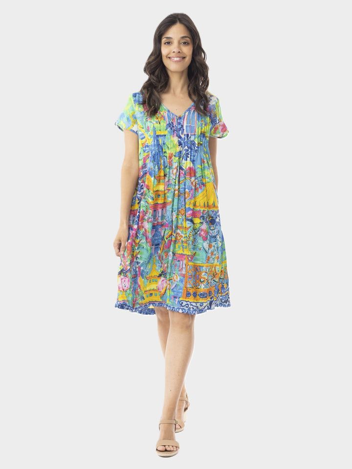 Okayama Pintuck Easy Fit Dress