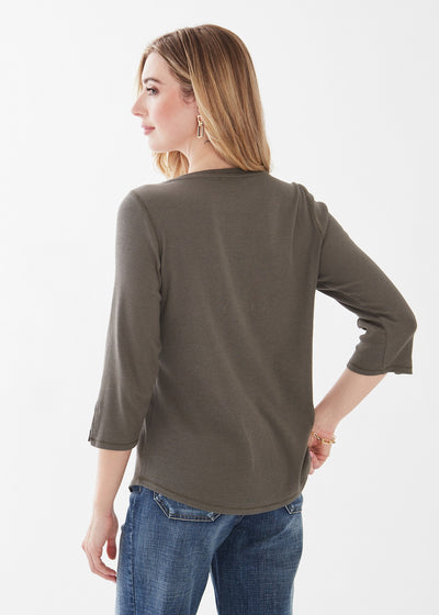 Olive Baby Rib Knit Top